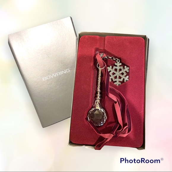 Bowring Make a Wish Snowflake Ornament Christmas Holiday Collectible Crystal - Picture 6 of 14